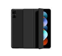 Lanshui Accessori per tablet, Anti Drop Silicone Shell, Triple Fold Tablet Protective Case Suitable for Xiaomi Pad 6S Pro-12.4 inch(Nero)