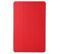 Lanshui Accessori per tablet, Custodia antiurto con supporto ribaltabile in similpelle a tre ante for tablet compatibile con Samsung Galaxy Tab A9 8.7 pollici 2023(Rosso)