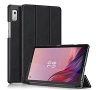 Lanshui Accessori per tablet, Custodia rigida for PC, custodia con supporto in similpelle a tre ante compatibile con Lenovo Tab 10.1 pollici TB-311FU 2025(Nero)