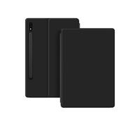 Lanshui Accessori per tablet, Magnetic Double-sided Clip Tablet Leather Protective Case Suitable for Samsung Galaxy Tab S8 Plus 12.4 inch(Nero)