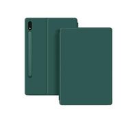 Lanshui Accessori per tablet, Magnetic Double-sided Clip Tablet Leather Protective Case Suitable for Samsung Galaxy Tab S9 Plus 12.4 inch/X810(Verde)