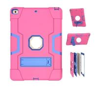 Lanshui Accessori per tablet, Silicone Anti Drop Shell, Protective Cover Suitable for iPad Air 13 inch M3(2025)/M2 (2024) universal(Rose Red+Blue)