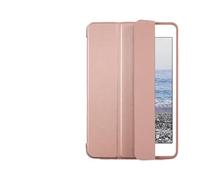 Lanshui Accessori per tablet, Triple Foldable Silicone Protective Cover, TPU+PU Leather Case Suitable for iPad Pro 13 inch 2024(Rose Gold)