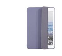 Lanshui Accessori per tablet, Triple Foldable Silicone Protective Cover, TPU+PU Leather Case Suitable for iPad Pro 11 inch(2018-2022) universal(Lavender Grey)