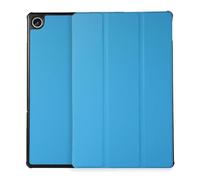 Lanshui - Custodia rigida portatile per tablet in pelle PU, con supporto pieghevole in tre parti, compatibile con Lenovo Tab M10 Plus di terza generazione 10,6" TB-125F/128F, colore: azzurro cielo