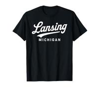 Lansing Michigan 517 Ingham County Okemos Lakes Capitale Maglietta