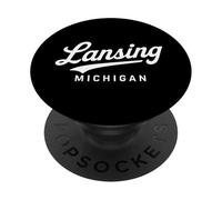 Lansing Michigan 517 Ingham County Okemos Lakes Capitale PopSockets PopGrip Adesivo