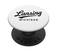 Lansing Michigan 517 Ingham County Okemos Lakes Capitale PopSockets PopGrip Adesivo