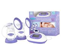 Lansinoh - Tiralatte Elettrico Doppio 2 in 1 - Pompa per il seno - Alimentazione a Corrente o a Batteria