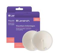 Lansinoh Coppette assorbilatte riutilizzabili per maternità, confezione da 8, ultra morbide e assorbenti, lavabili in lavatrice, in bambù biologico, include borsa per il lavaggio, essenziali per
