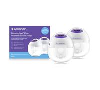 Lansinoh DiscreetDuo Flow tiralatte indossabile, pompa elettrica a mani libere, silenzioso e ricaricabile, aspirazione di grado ospedaliero con flange di diverse dimensioni, essenziali per