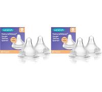 Lansinoh Momma Medium Flow Teats For Newborn (Pack Of 2, Transparent) (Confezione da 2)