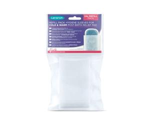 Lansinoh Pack of 24 Hygiene Sleeves Refill for Cold & Warm Post-Birth Relief Pads, Clear