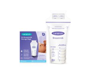 Lansinoh - Sacche per la Conservazione del Latte Materno Pre-Sterilizzate e a Prova di Perdita - 50 pz