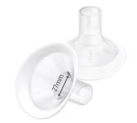 Lansinoh Signature Pro - 2 cappucci morbidi da 13 mm con angolo di apertura di 106 gradi per tiralatte Medela, PersonalFit, Freestyle, Maxflow, Freestyle Flex Swing Maxi Connector, Lansinoh Signature