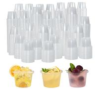 LANSKYLAN 1000 Pz Bicchieri da Shot in Plastica Riutilizzabili 25ml Bicchierini da Liquore in Plastica Rigida Bicchieri da Vino Trasparente Bicchierini per Degustazioni per Feste Compleanni Matrimoni