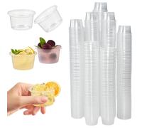 LANSKYLAN 500 Pz Bicchieri da Shot in Plastica Riutilizzabili 30ml Bicchierini da Liquore in Plastica Rigida Bicchieri da Vino Trasparente Bicchierini per Degustazioni per Feste Compleanni e Matrimoni