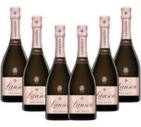 Lanson - Champagne Rosé Création - Confezione da 6 x 75 cl