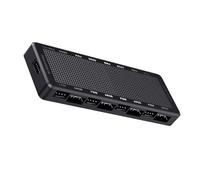 lansuiyour LP8P 8 Porte ARGB 2 IN 1 Adattatore Ventola Splitter Supporto Schede Madri Controller Luce Controller Velocità Ventola Controlli Con Cavo