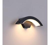 LANTANB Lampada da parete esterna moderna e minimalista, lampada da parete per cortile, terrazza, luce decorativa a forma di ventaglio, attrezzatura per l'illuminazione dell'atrio del balcone
