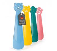 Lantelme Bambini Calzascarpe Set 4 Pezzi in Plastica Verde Blu Giallo Rosa 3108