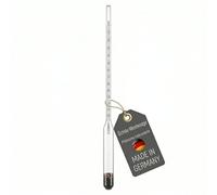 Lantelme Bilancia da Mostra secondo Oechsle in vetro 30 cm | Areometro 0-130° Oechsle con passo 1 | Made in Germany | Bilancia da vino per la determinazione del peso mosto durante la vinificazione