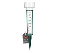 Lantelme pluviometro con picchetto da 24 cm x 8 cm in plastica e Vetro | Misuratore di precipitazioni per Il rilevamento della quantità d'Acqua in Giardino, Serra e Agricoltura