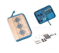 Lantern Moon Ferri Da Maglia Circolari Intercambiabili Set In Acciaio Ebony Wood