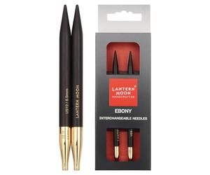Lantern Moon Punta INTERCAMBIO 5" Taglia 10 Intercambiabile Ago Suggerimenti, Nero, 13cm 6.00mm, 2 unità