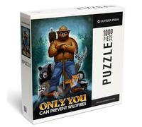 Lantern Press Smokey Bear, puzzle da 1000 pezzi per adulti con scritta "Only You Can Prevent Wildfires", prodotto negli Stati Uniti, con poster di riferimento