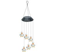 Lanterna a energia solare a forma di pinguino, 25 punti, 98 cm, lanterna da appendere a LED a sette colori, impermeabile IP65, per decorazione da giardino e patio