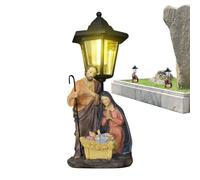Lanterna a energia solare, decorative a energia solare, motivo Gesù, impermeabile, decorazione da giardino per portico, patio, mamma, donne, compleanno, Natale