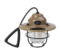 Lanterna a forma di pigna da esterni, stile retrò, con batteria ricaricabile fino a 80 ore, quattro modalità di illuminazione per un uso flessibile, porta di ricarica di tipo C facile (sabbia)