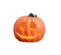 Lanterna a forma di zucca di Halloween per esterni, con illuminazione a LED e custodia per batteria, materiale plastico che garantisce durata per le esigenze di decorazione delle festività (C)