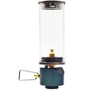 Lanterna a gas, lampada a lume di candela da sogno Lanterna gas con vetro resistente al calore, lampada con valvola regolabile, luce per campeggio e escursioni, sport