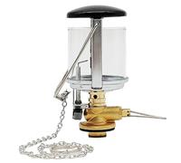 Lanterna a gas, Lanterna a gas compatta in metallo da campeggio con vetro resistente al calore, Lampada candela portatile per campeggio ed escursionismo, Lampada senza cilindro