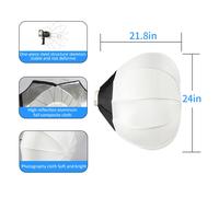 Lanterna a globo da 65 cm Softbox Bowens Elinchrom Mount Anello diffusore a sfera rapido Modificatore di luce soffusa per la riproduzione di film Flash