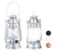 Lanterna a led argentata Lampada vintage Candelabro da giardino 350 g Metallo