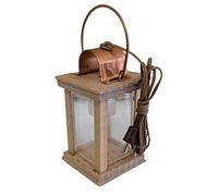 Lanterna a LED in legno