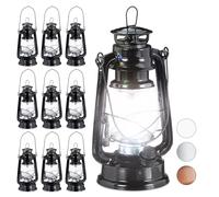 Lanterna a led Lampada vintage Cestino luminoso 350 g Nero Lanterna decorativa