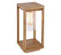 Luce per Esterni Lampada Lanterna Simil Legno Alluminio Giardino Filamento LED H