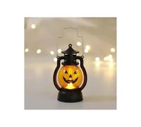Lanterna a LED sospesa for Halloween, retro, castello della strega, zucca, fantasma, lampada (senza batteria)(Tideng-A)