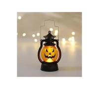 Lanterna a LED sospesa for Halloween, retro, castello della strega, zucca, fantasma, lampada (senza batteria)(Tideng-B)