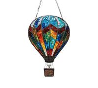 Lanterna a mongolfiera solare con aria calda - luce decorativa a LED sospesa, lampada da giardino esterna colorata | Design a forma di palloncino galleggiante, tema della festa del patio, funzione di