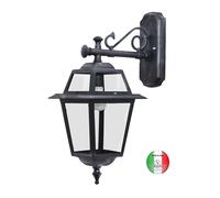 Lanterna a muro da esterno balcone in alluminio 8 vetri Roma I331 Made in Italy