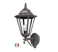 Lanterna a parete D27cm esterno fusione alluminio Lisbona Made in Italy [EEK: A+++]