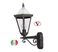 Lanterna a parete D27cm in alluminio e ceramica da esterno Made in Italy