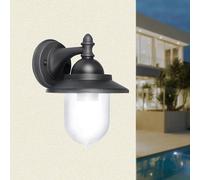 LANTERNA A PARETE GIARDINO LAMPADA DA MURO PORTA LAMPADINA E27 B247G