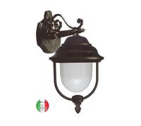 Lanterna a parete in giù esterno giardino in fusione alluminio Sanremo SR313.1