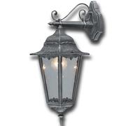 Lanterna a parete irlanda in alluminio da giardino 100w cm 43h per esterno